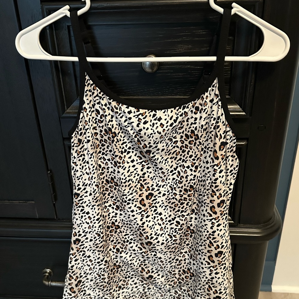 Leopard Print Women's Spandex Tank, size  large